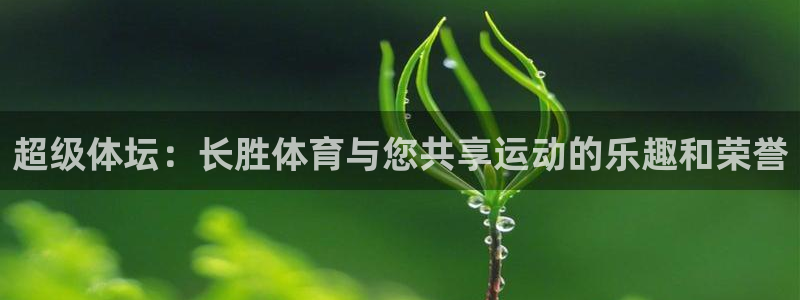 熊猫体育公园：超级体坛：长胜体育与您共享运动的乐趣和荣誉